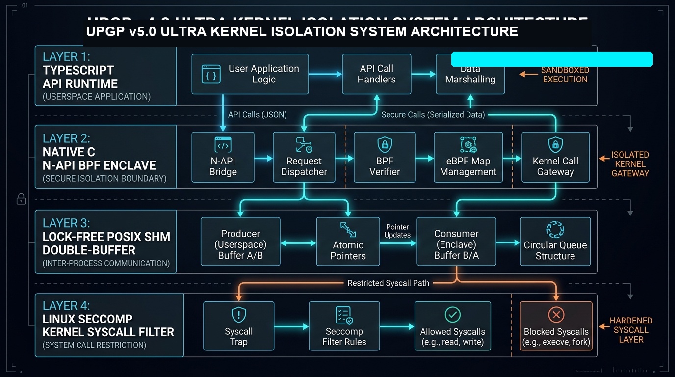 UPGP v5.0 Ultra 4-Tier Kernel Isolation System Architecture